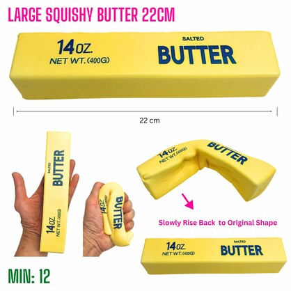 TO-SQUISHBUTTERLG - Large Squishy Butter 22cm