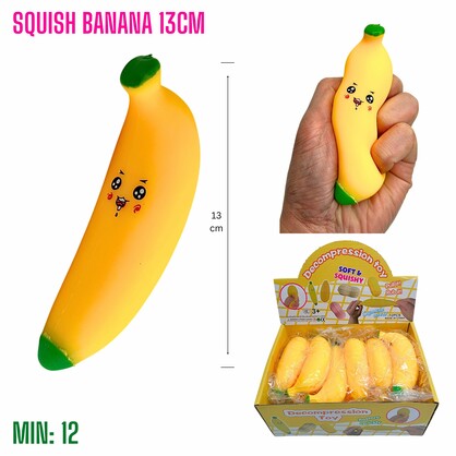 TO-SQUISHBANANA4 - Squishy Banana 13cm