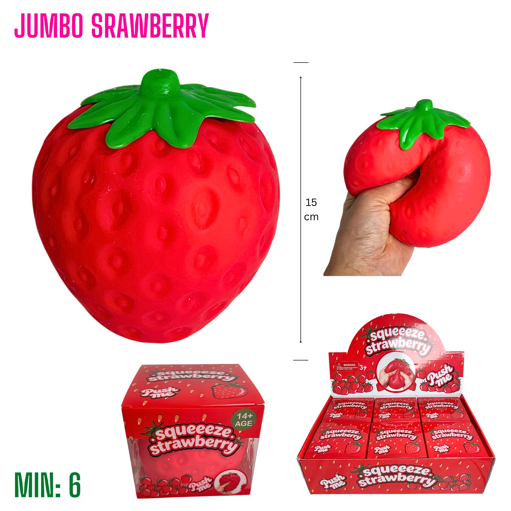 TO-JUMBOBERRY2 - Squish Jumbo Strawberry