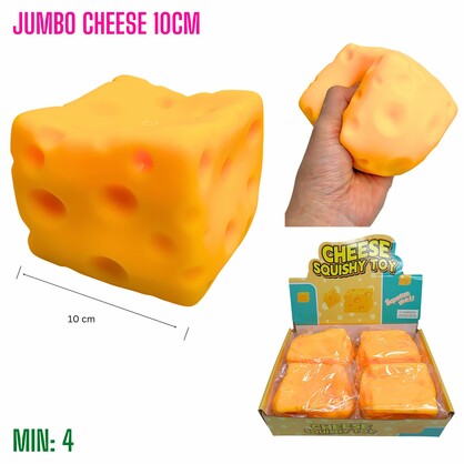 TO-SQUISHCHEESE4 - Squishy Jumbo Cheese 10cm