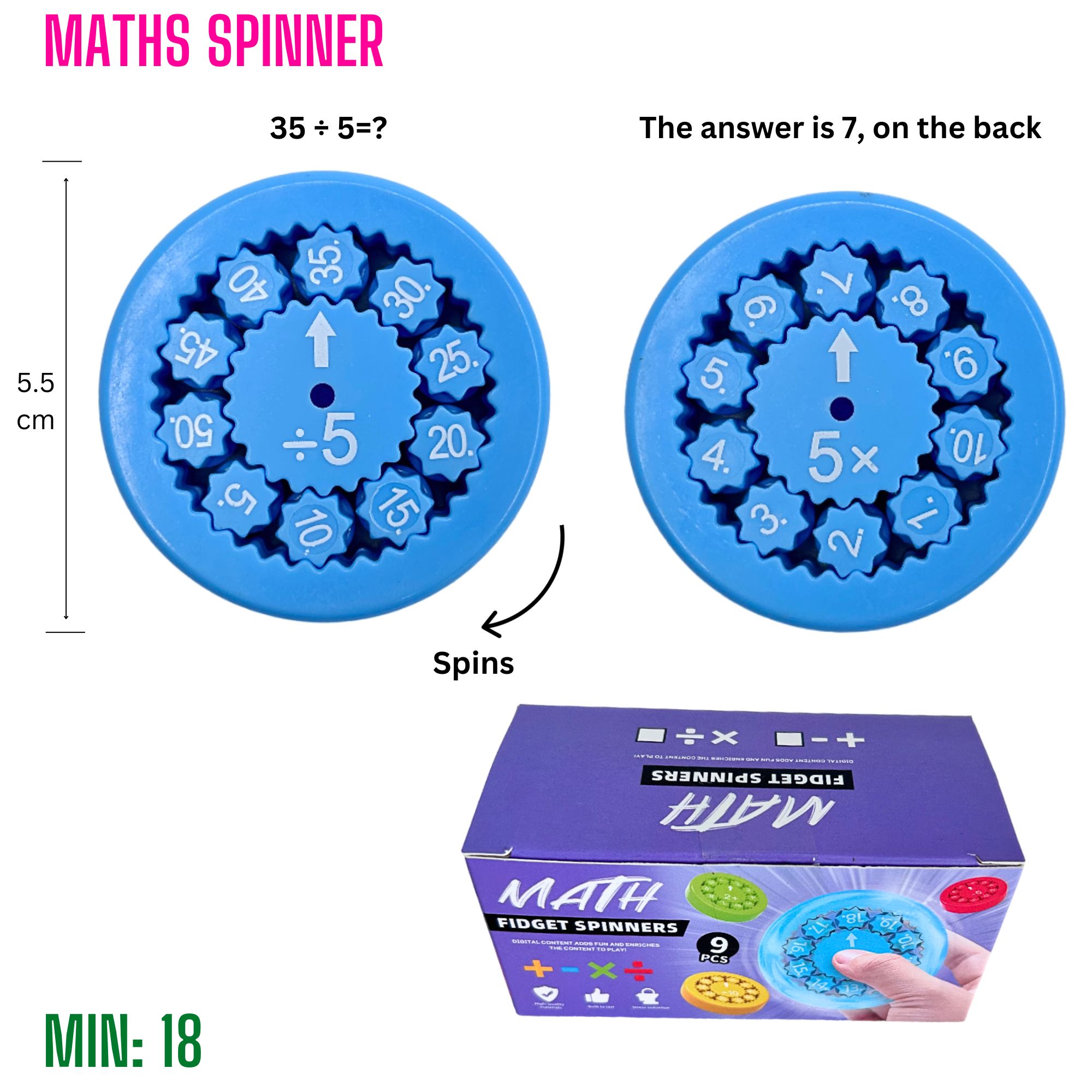 TO-MATHSPIN - Maths Spinner