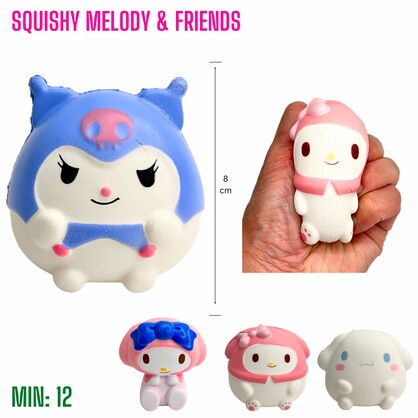 TO-SQUISHMELFRIEND - Squishy Kuromi Melody & Friends