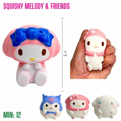 TO-SQUISHMELFRIEND - Squishy Kuromi Melody & Friends