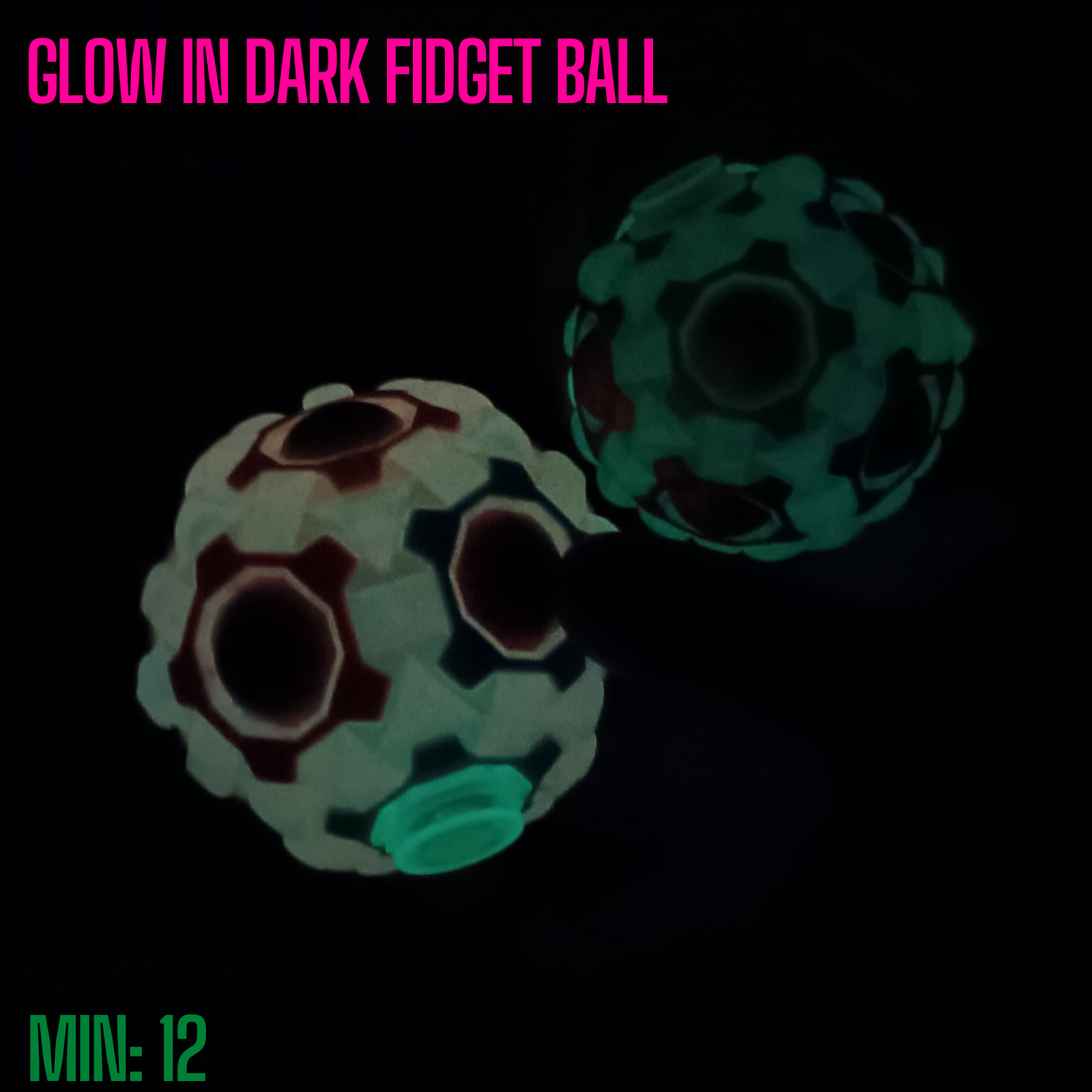 GLOW IN DARK FIDGET BALL
