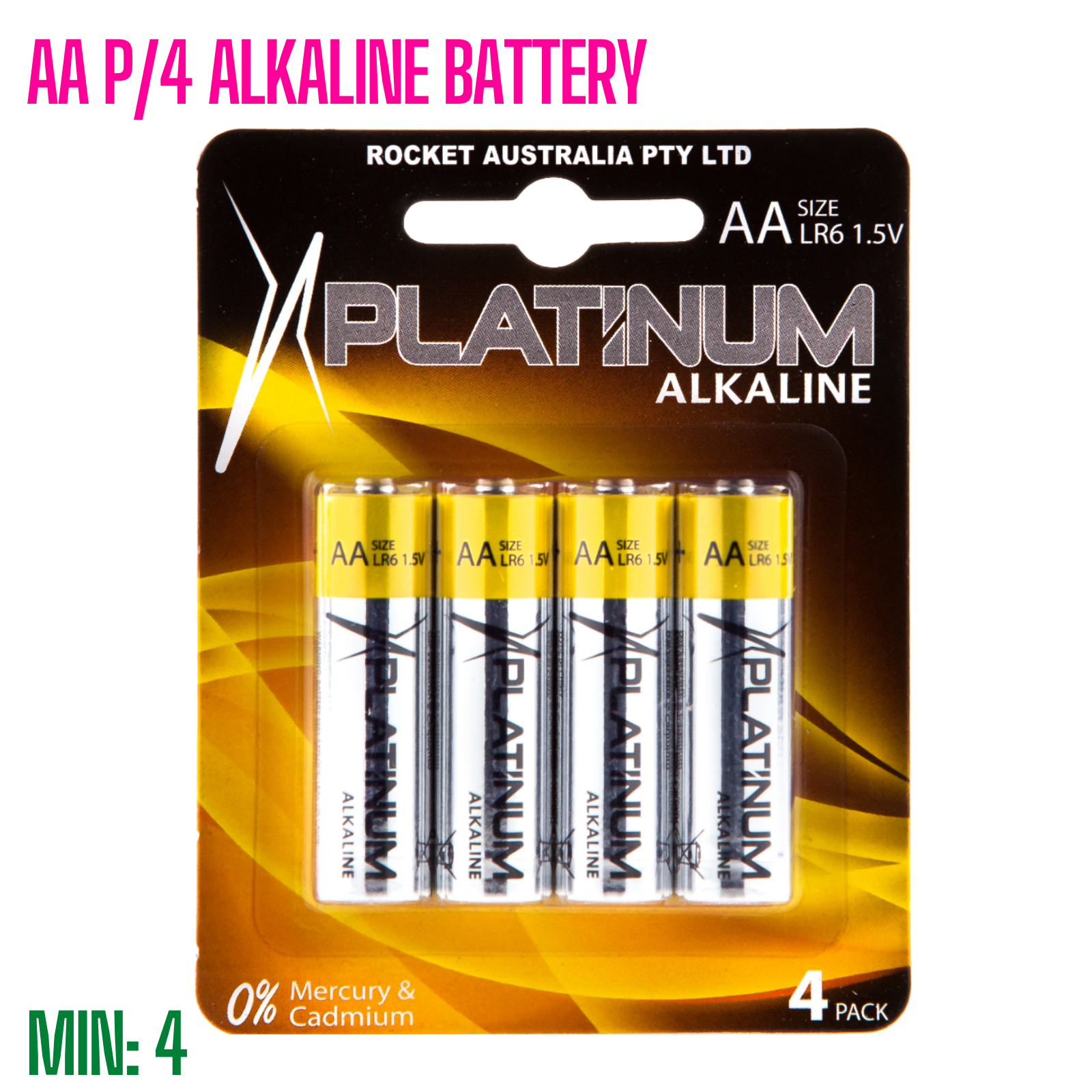 BA-AA4ALK - AA P/4 ALKALINE BATTERY