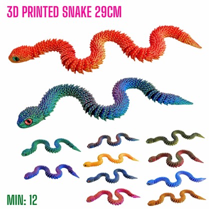 TO-3DSNAKE29 - 3D Printed Snake 29cm