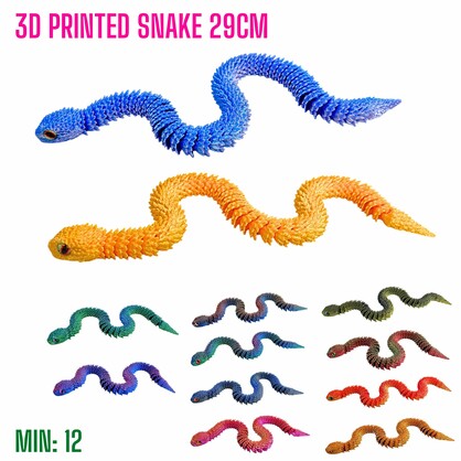 TO-3DSNAKE29 - 3D Printed Snake 29cm
