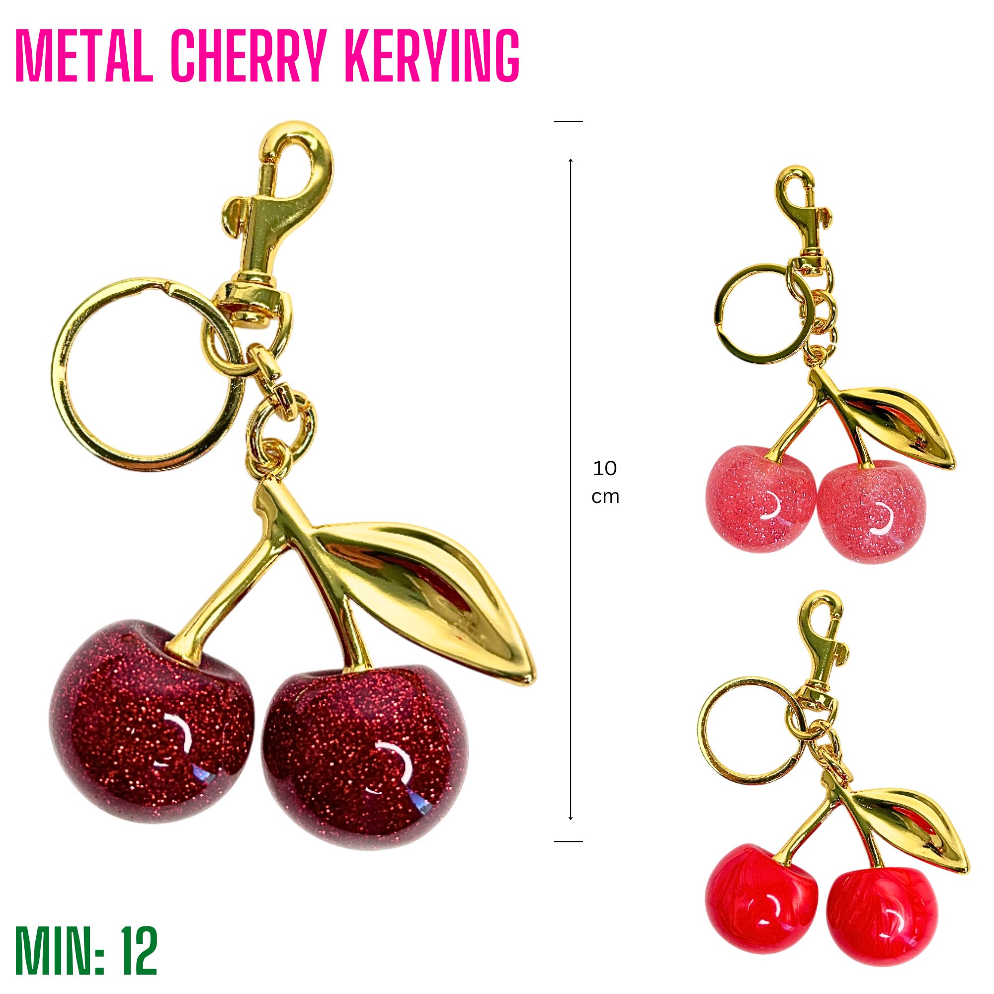 TO-CHERRYKEYRING - Metal Cherry Keyrings