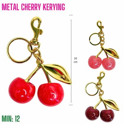 TO-CHERRYKEYRING - Metal Cherry Keyrings