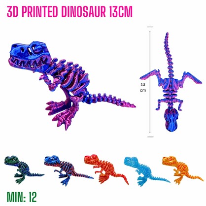 TO-3DDINO3 - 3D Printed Dinosaur 13cm Rex