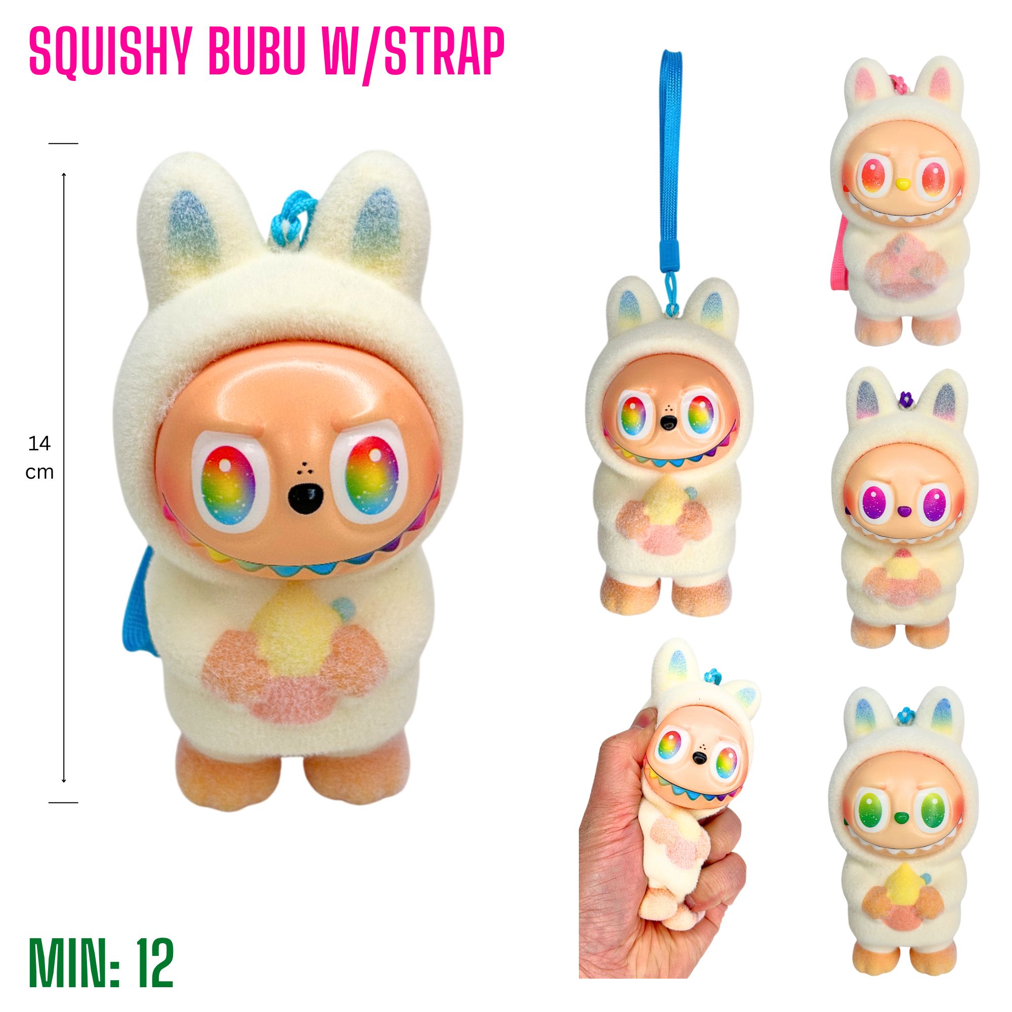 TO-SQUISHBUBU2 - Squishy Bubu w Strap
