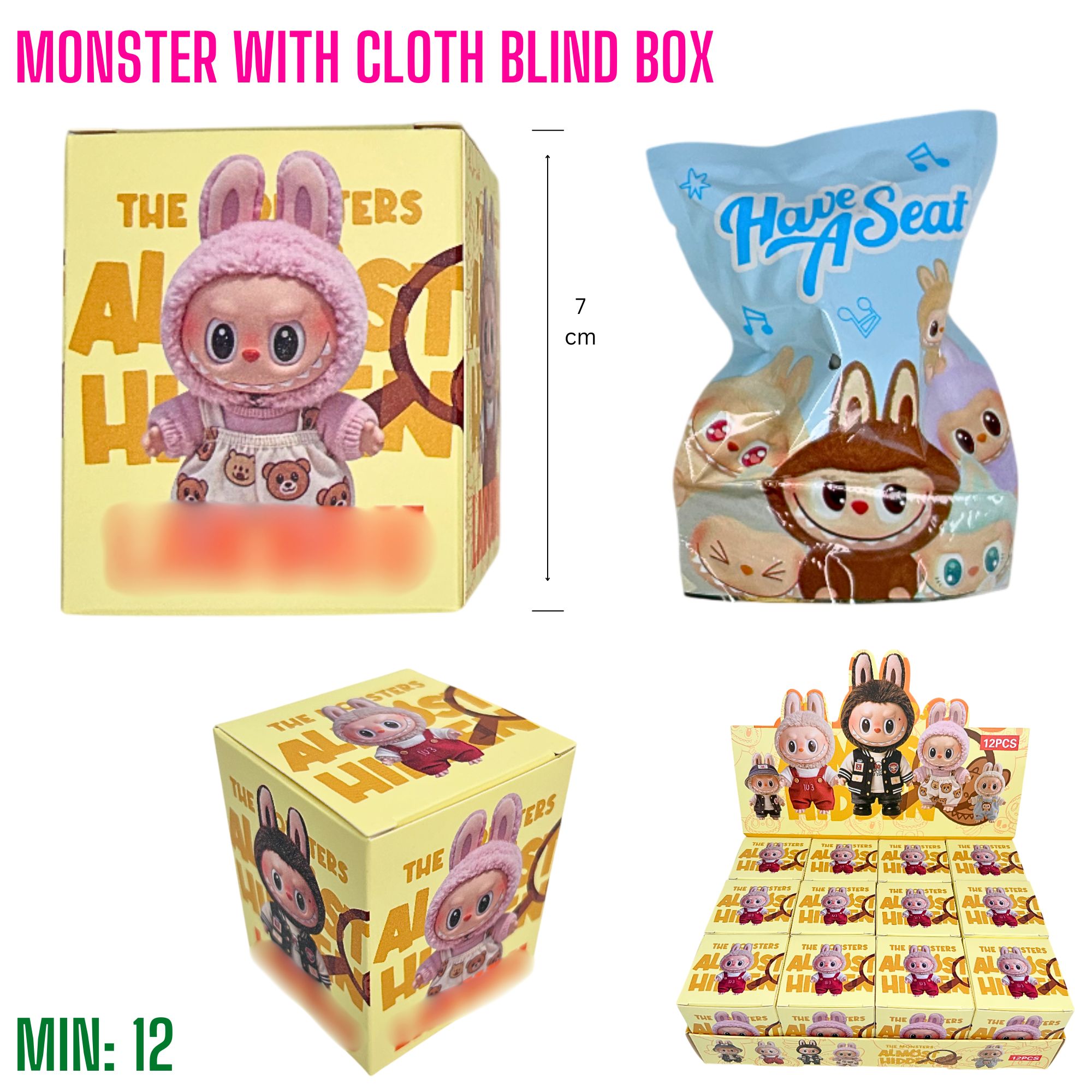 TO-BLINDBOXBU5 - Monster with Cloth Blind Box