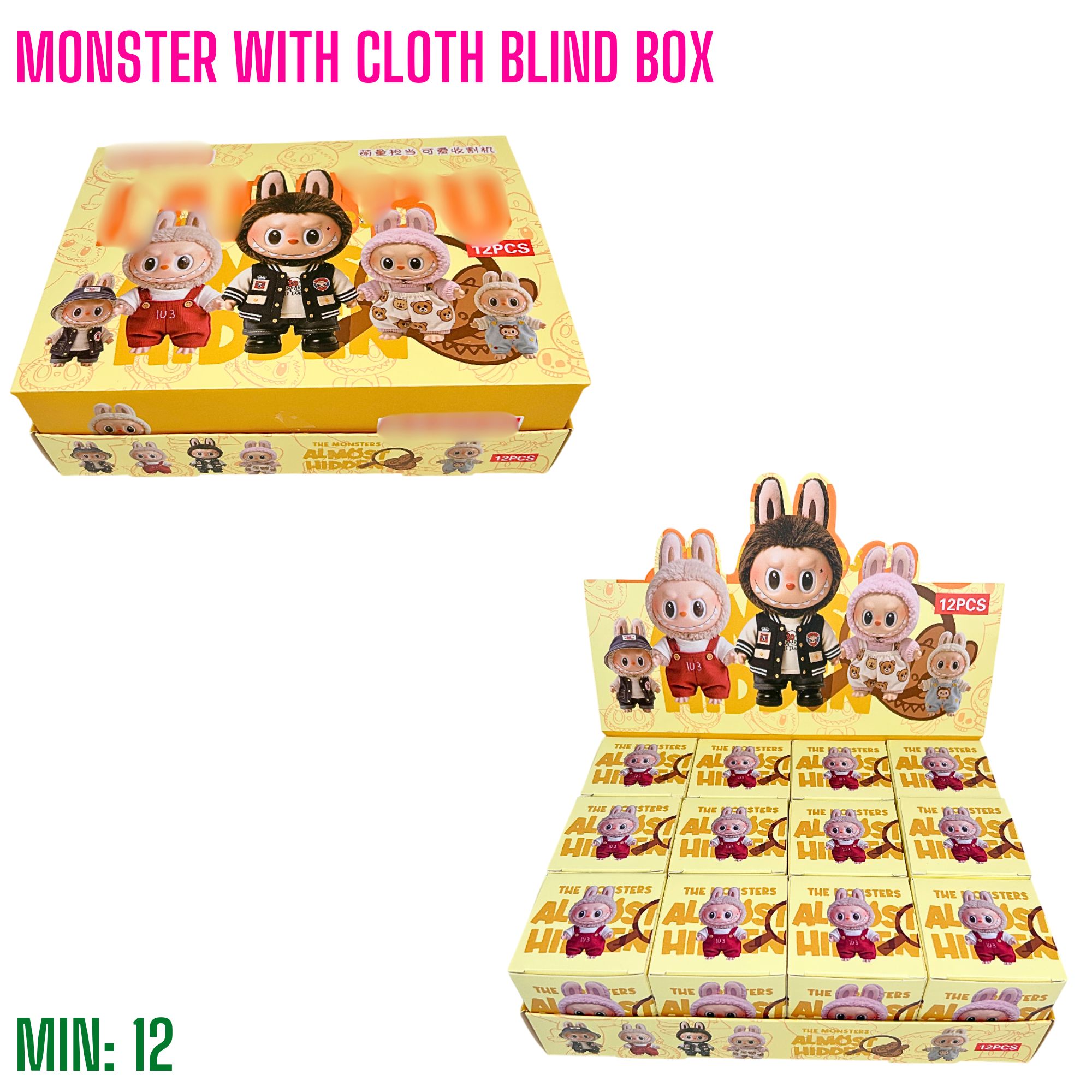 TO-BLINDBOXBU5 - Monster with Cloth Blind Box