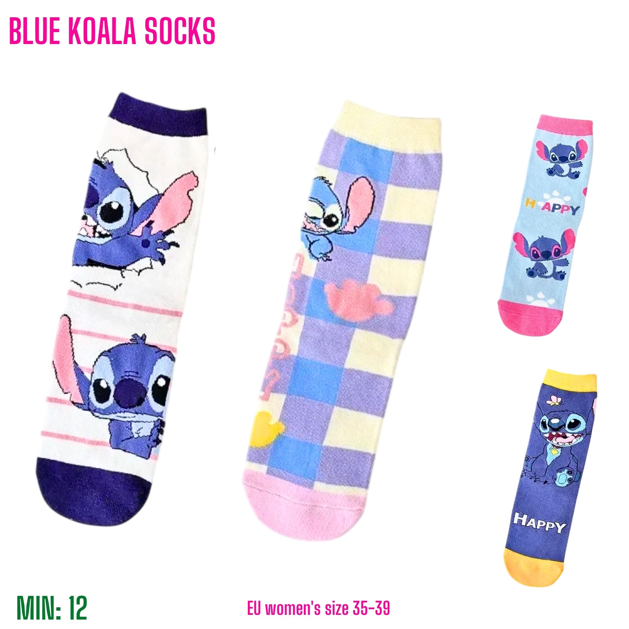 MI-SOCK3 - Blue Koala Socks