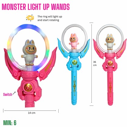 TO-LIGHTUPWAND3 - Monster Wand with Lights and Music