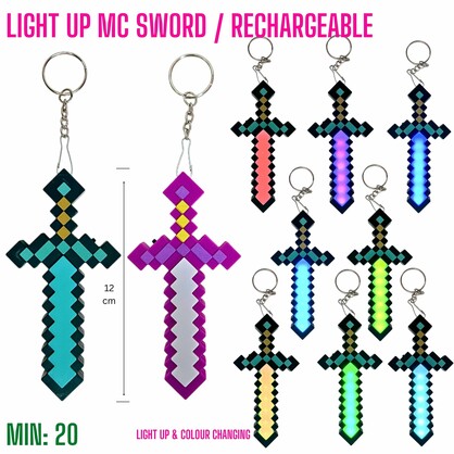 TO-MCSWORD - Rechargeable Light Up MC Sword with USB Charger