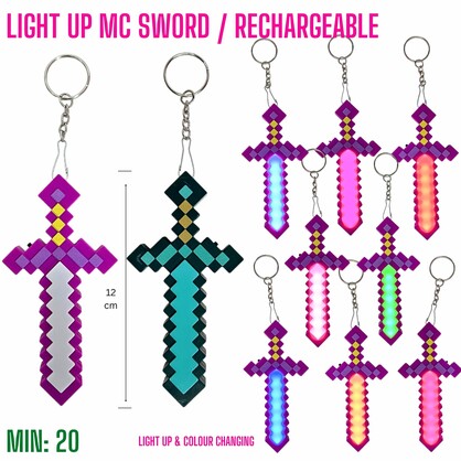 TO-MCSWORD - Rechargeable Light Up MC Sword with USB Charger