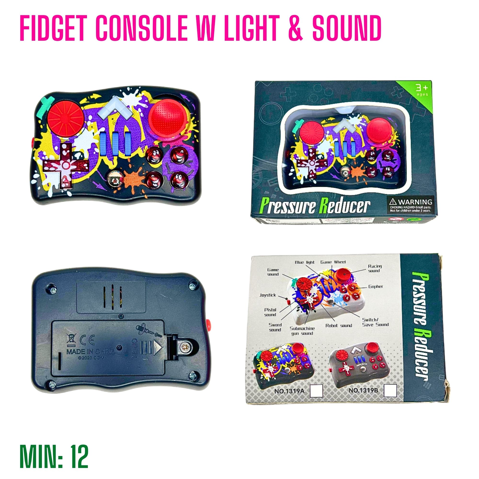 TO-FIDGETCONSOLE - Fidget Console with Light and Sound