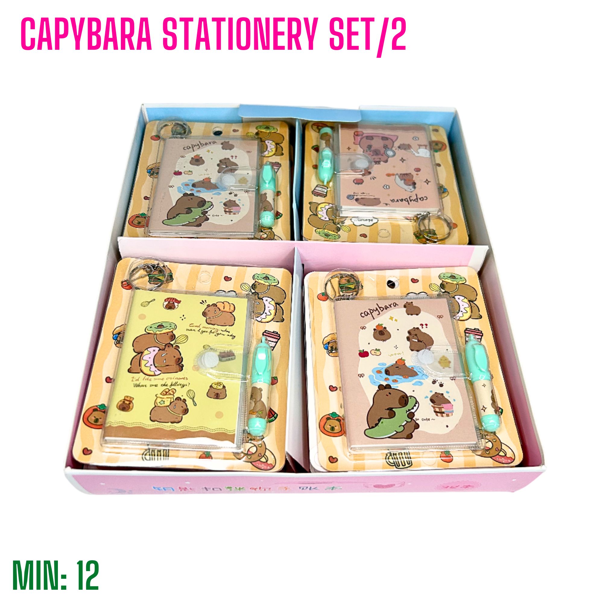 ST-CAPYSET2 - Capybara STATIONERY SET of 2