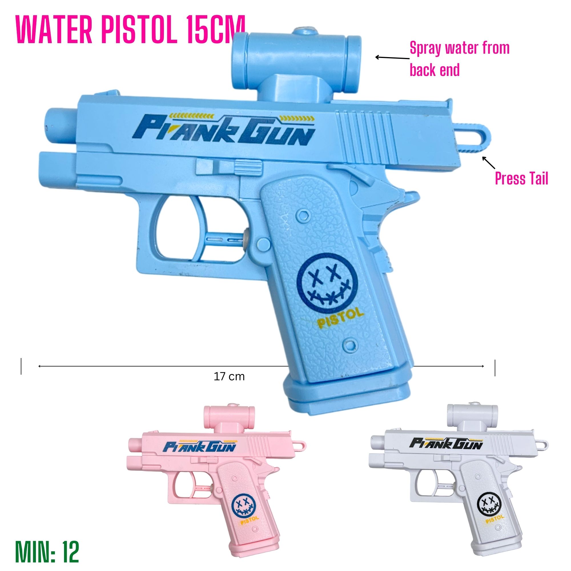 TO-WATERPISTOL15 - Water Pistol 15cm