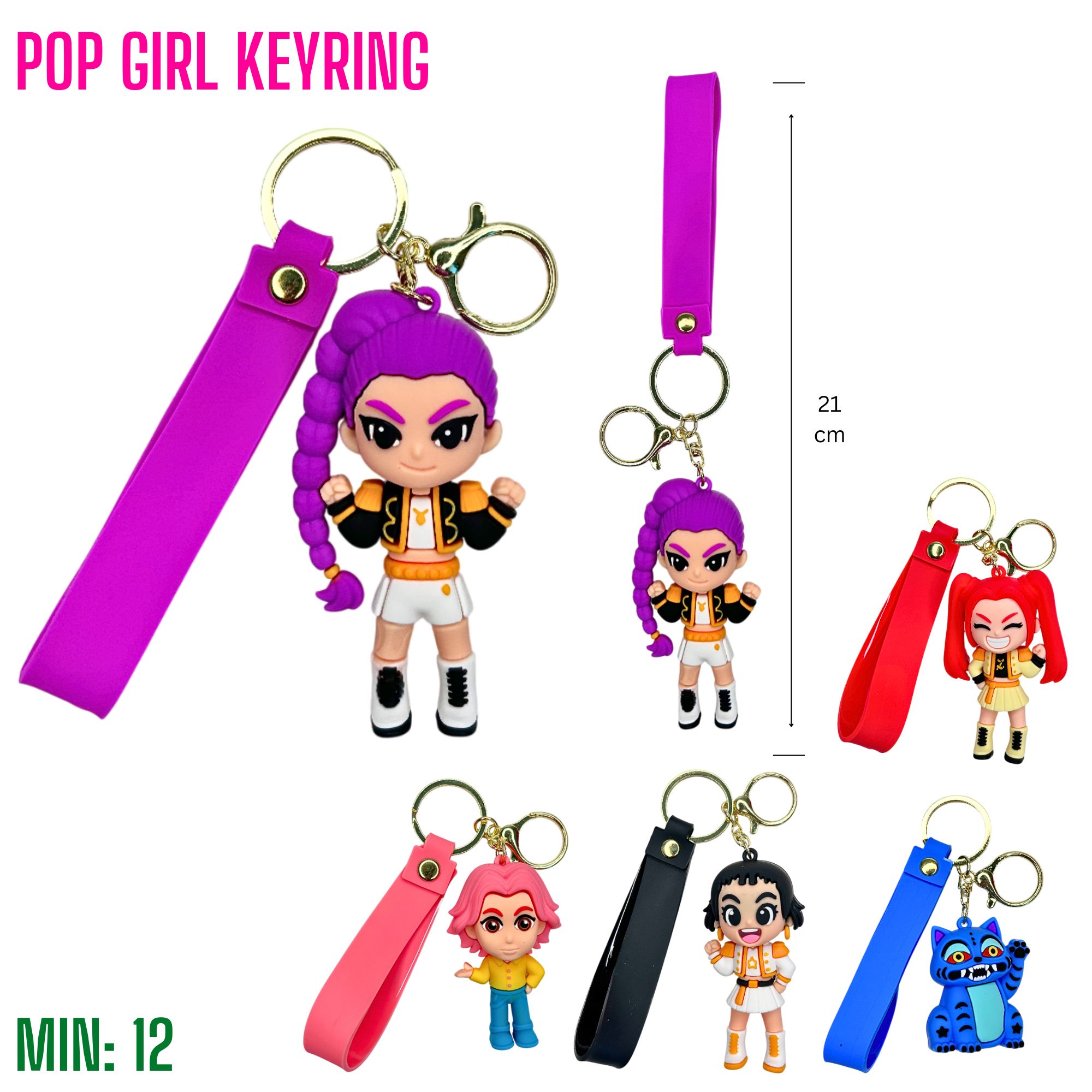 TO-POPGIRLKEYRING3 - Pop Girl Keyring