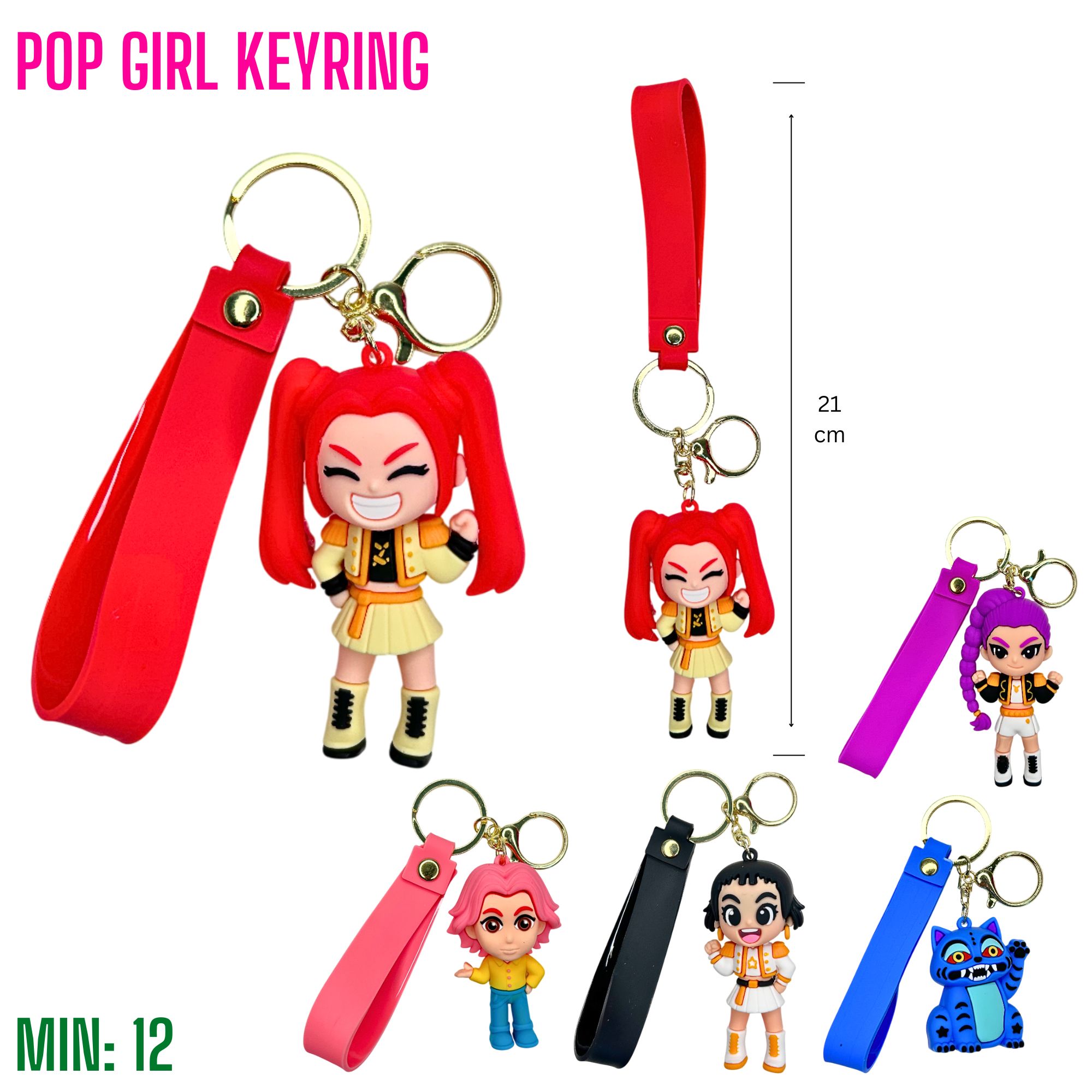 TO-POPGIRLKEYRING3 - Pop Girl Keyring