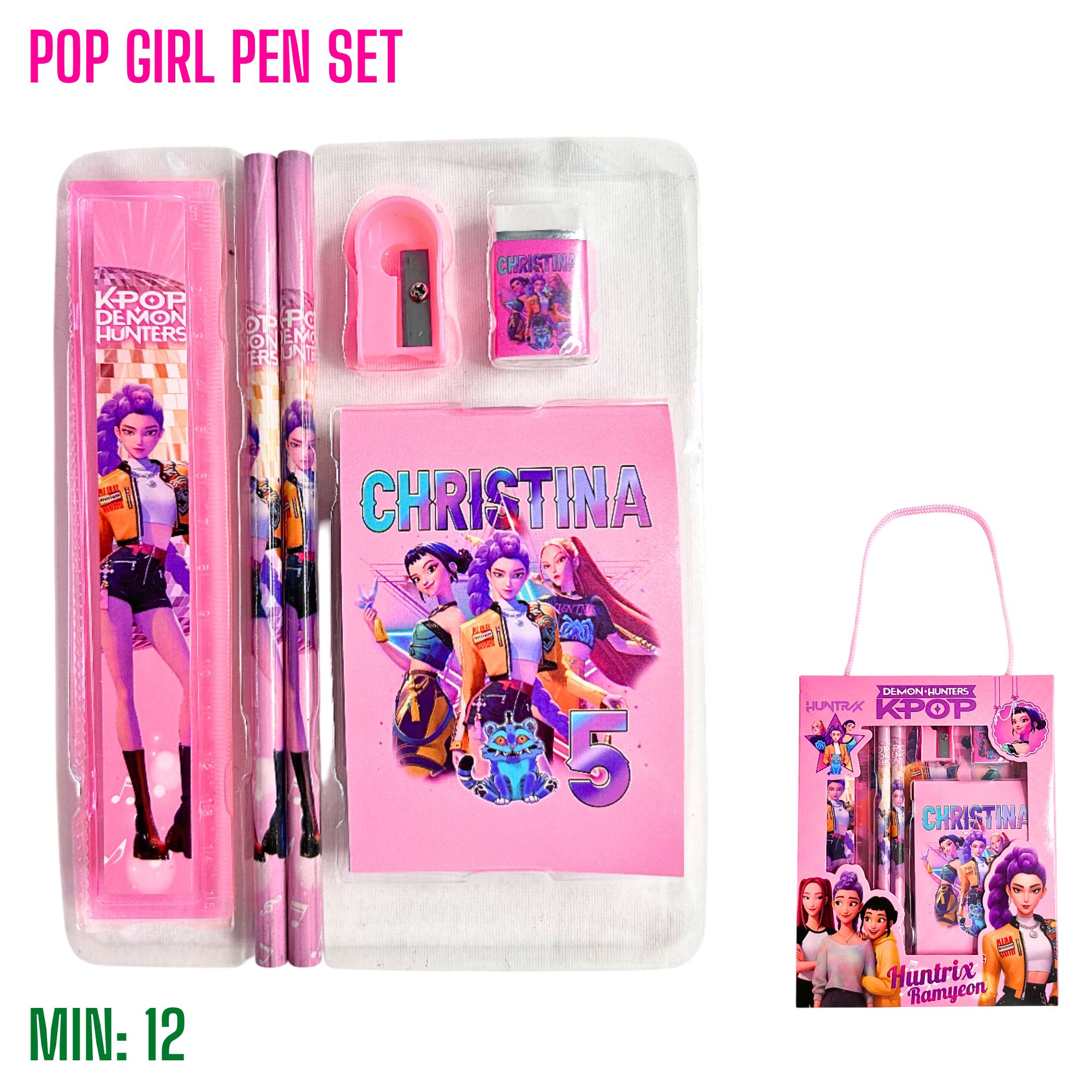 ST-POPPENSET - Pop Girl Pen Set