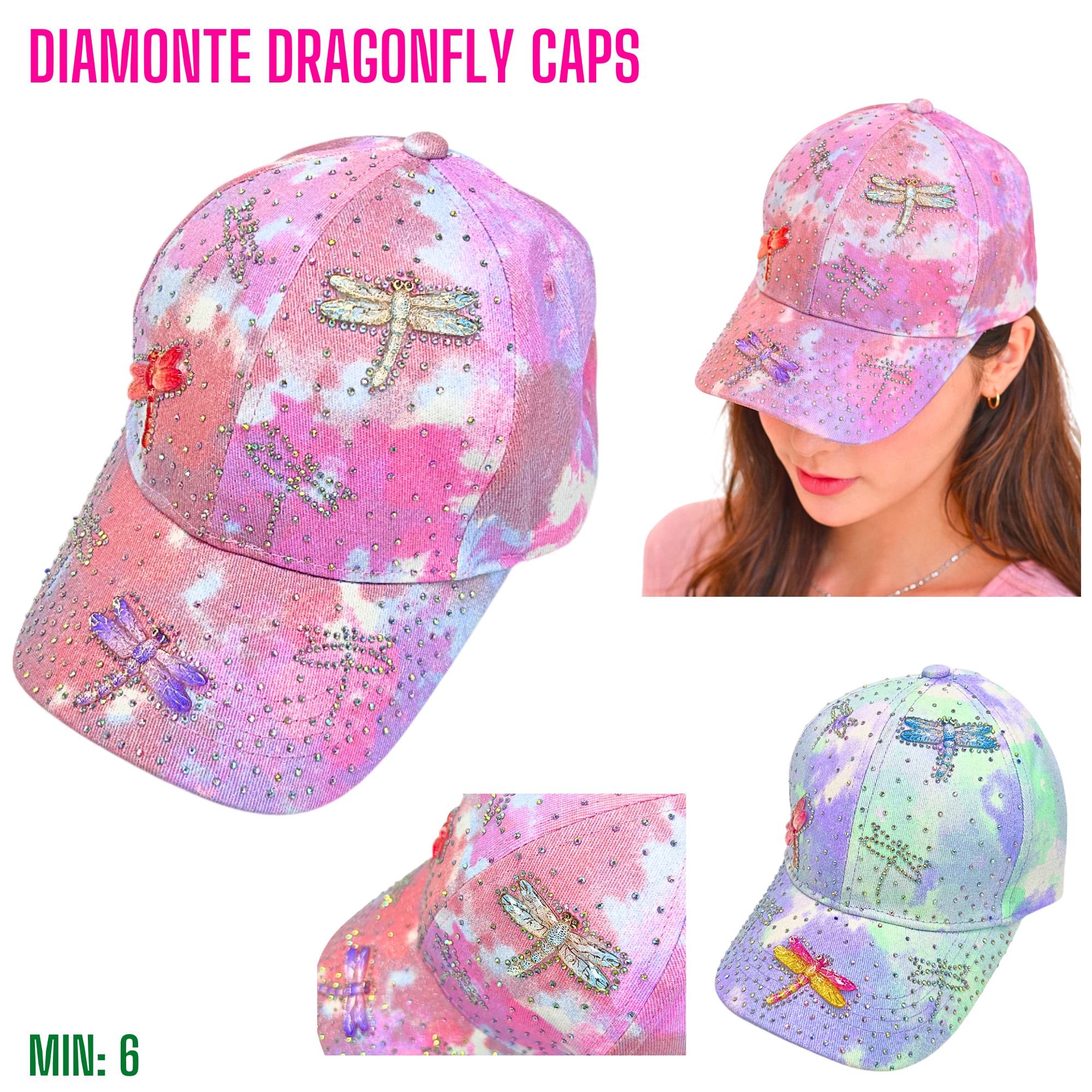 MI-DIAMONTECAP3 - Diamonte Dragonfly Cap