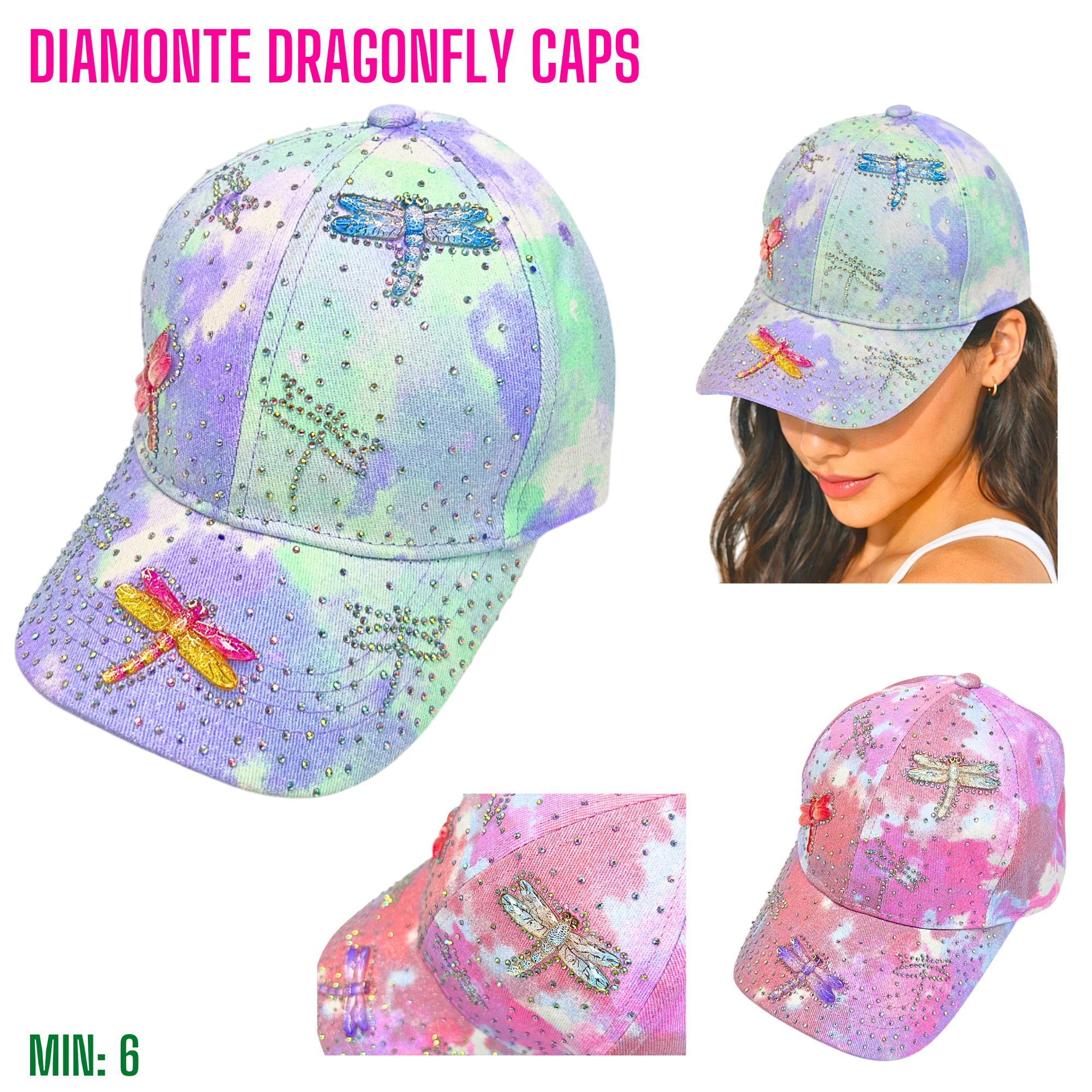 MI-DIAMONTECAP3 - Diamonte Dragonfly Cap