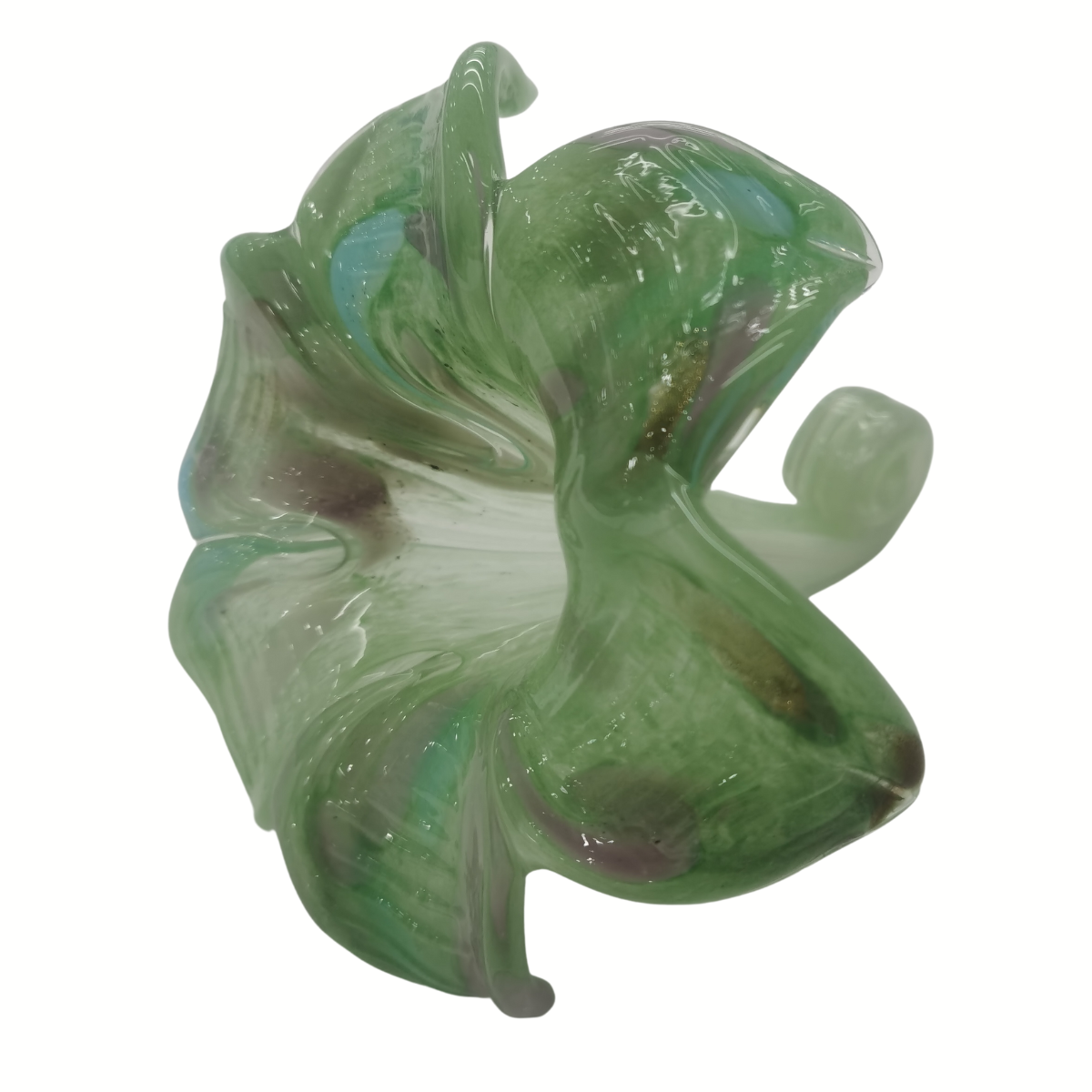 Glass Everlasting Single Flower - Sage Green, Pink, Blue & Gold