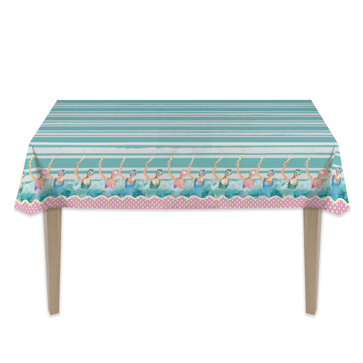 TC119-6-Bubbles Tablecloth-Printed Napery Napery