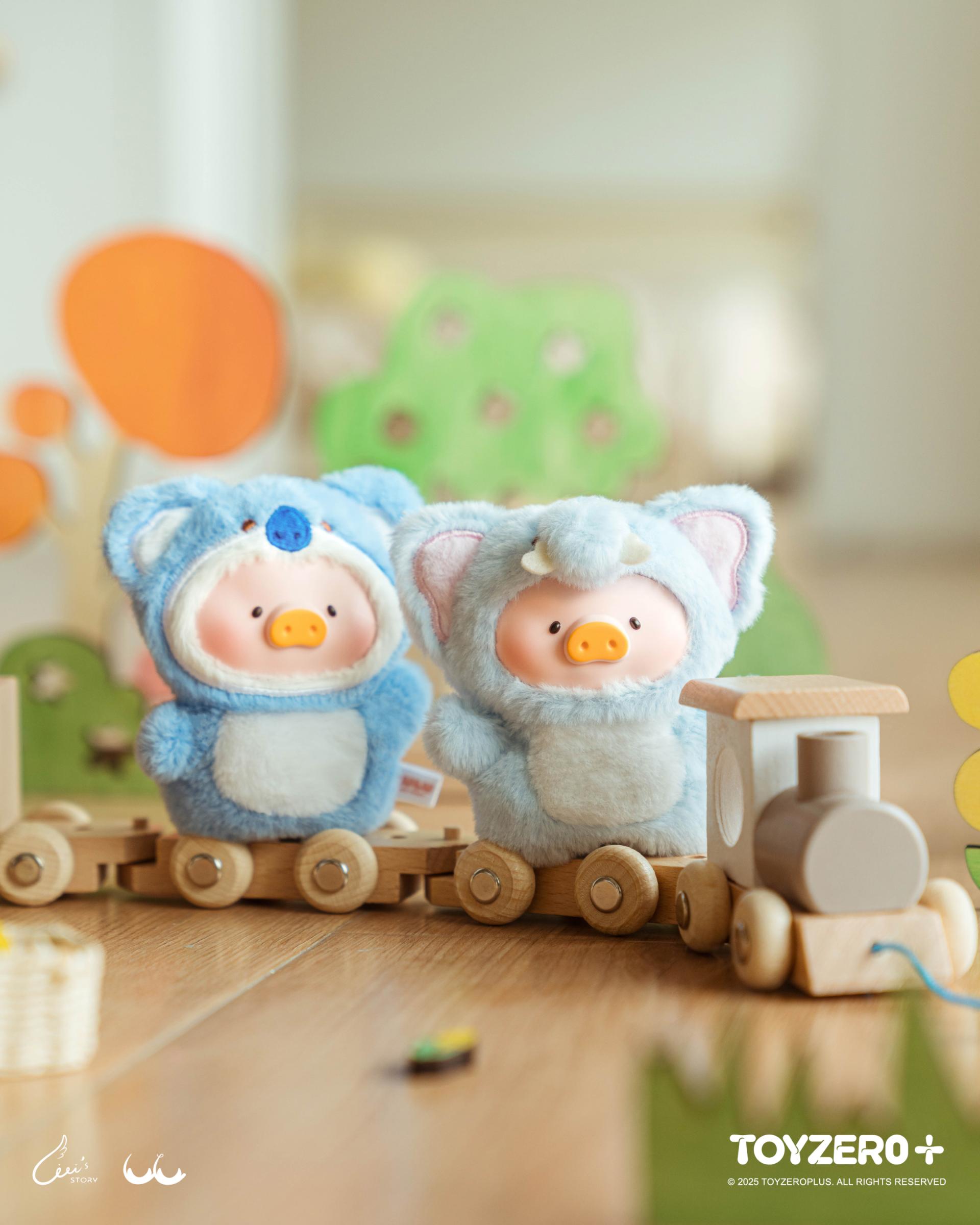 LuLu the Piggy Animal Party - Puppet Show PVC Face Plush Keychain (Blindbox)