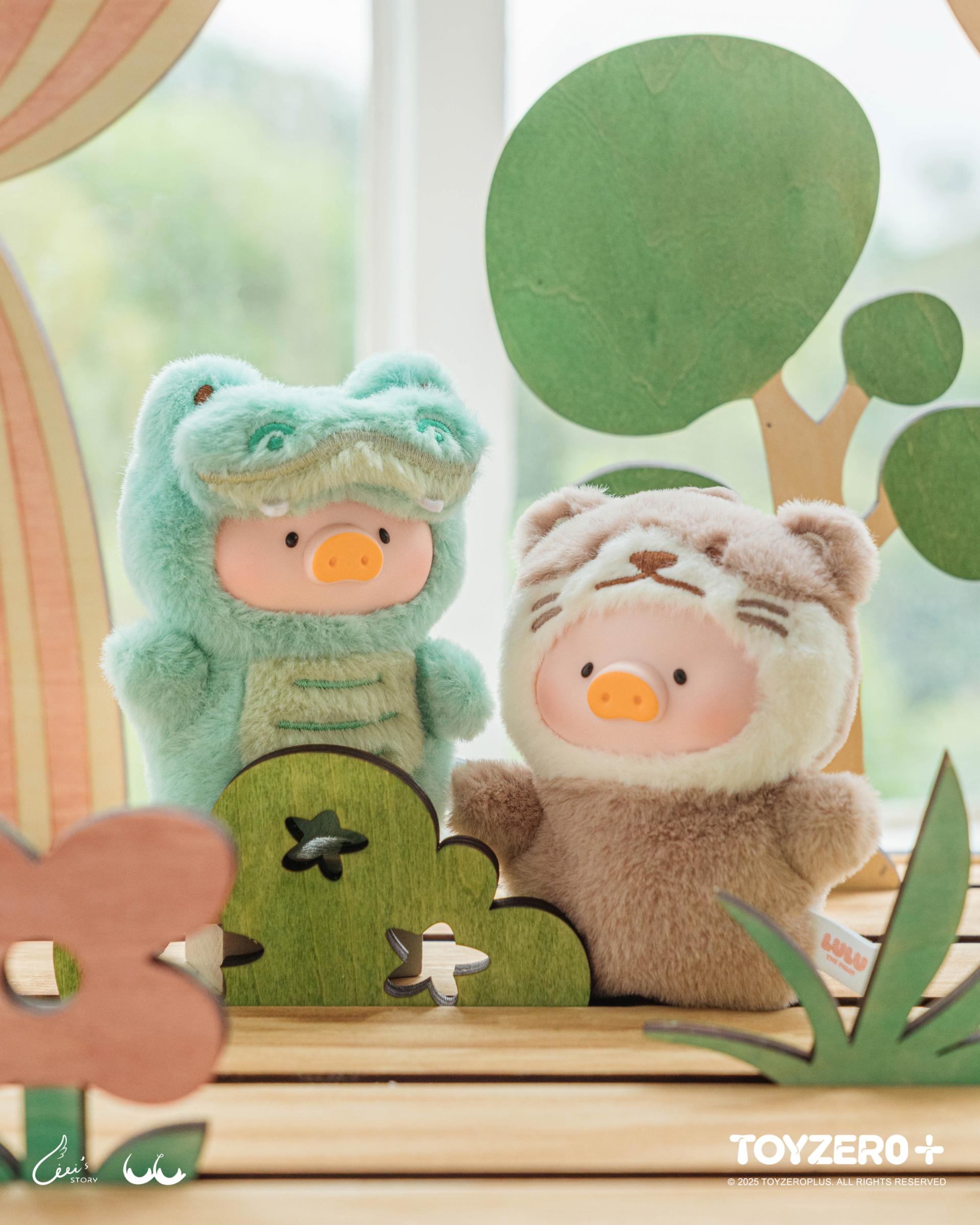 LuLu the Piggy Animal Party - Puppet Show PVC Face Plush Keychain (Blindbox)