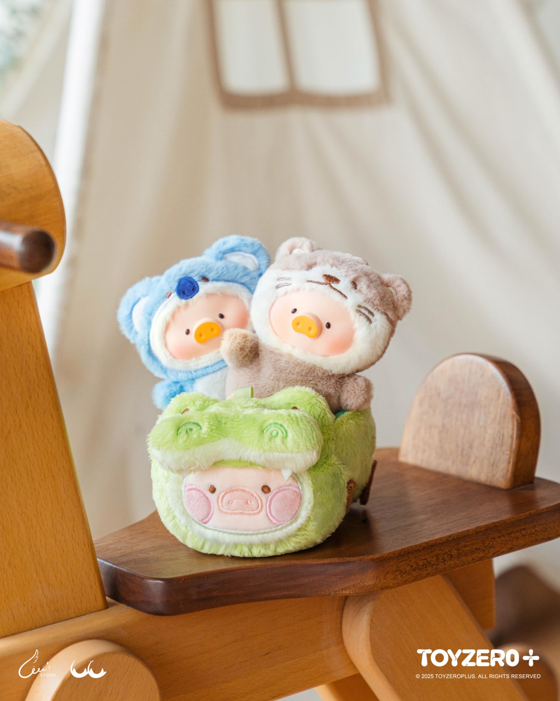 LuLu the Piggy Animal Party - Puppet Show PVC Face Plush Keychain (Blindbox)