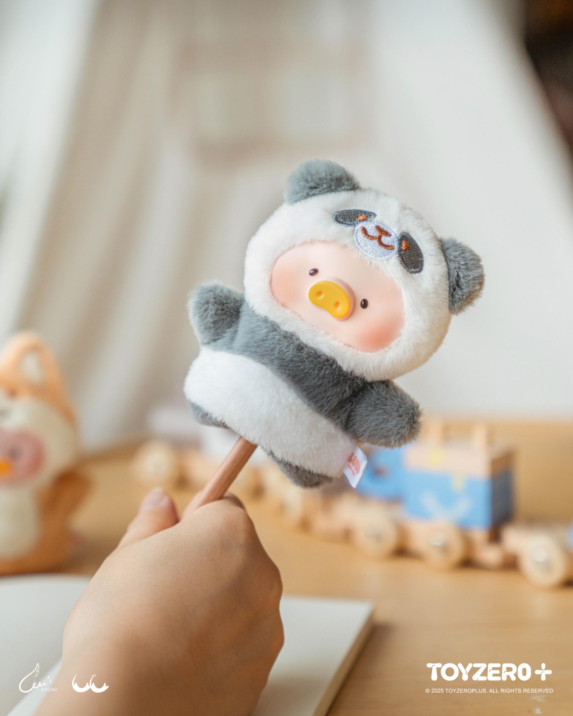 LuLu the Piggy Animal Party - Puppet Show PVC Face Plush Keychain (Blindbox)