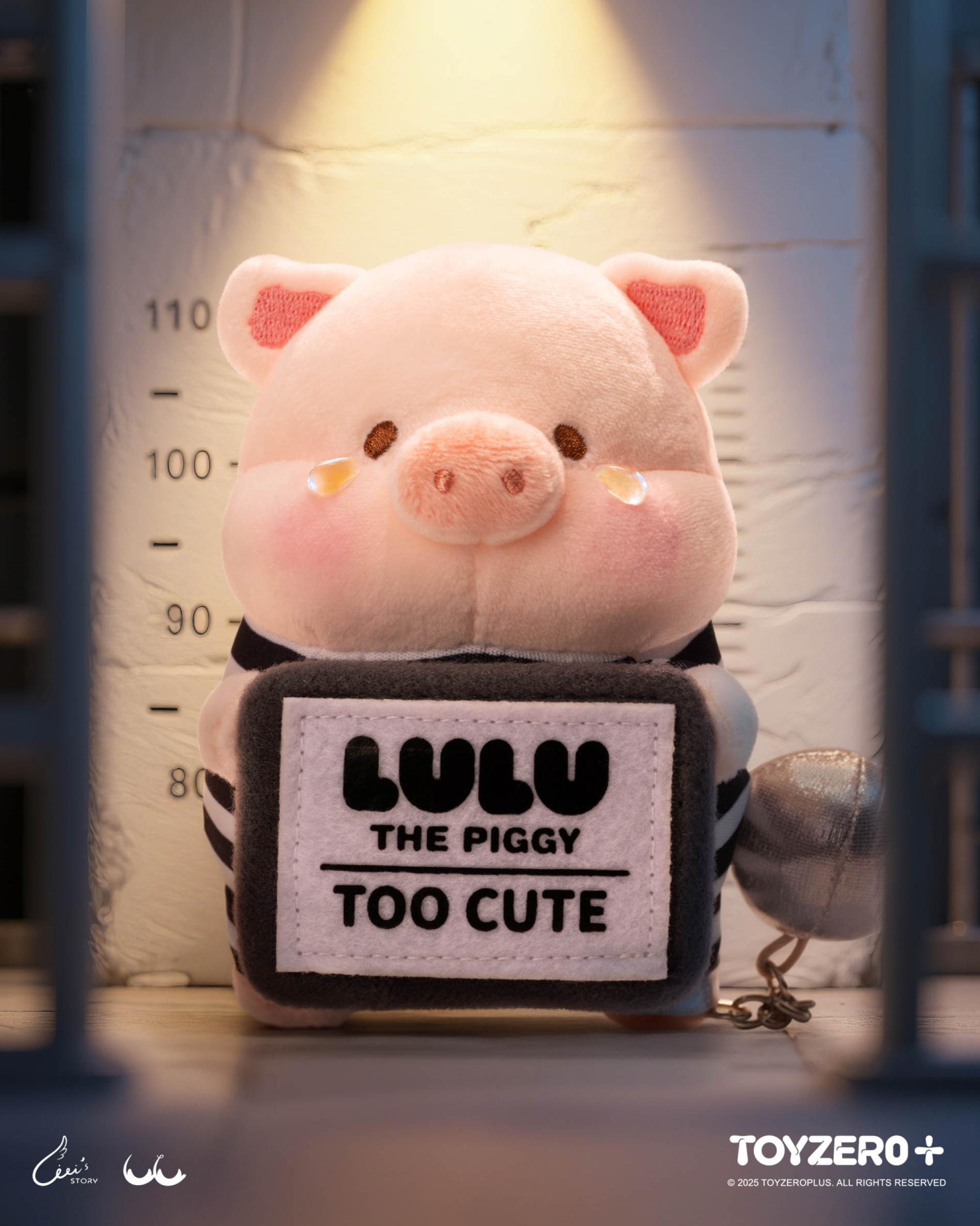 LuLu the Piggy LuLuLand - Too Cute to Jail Prisoner Lu Plush