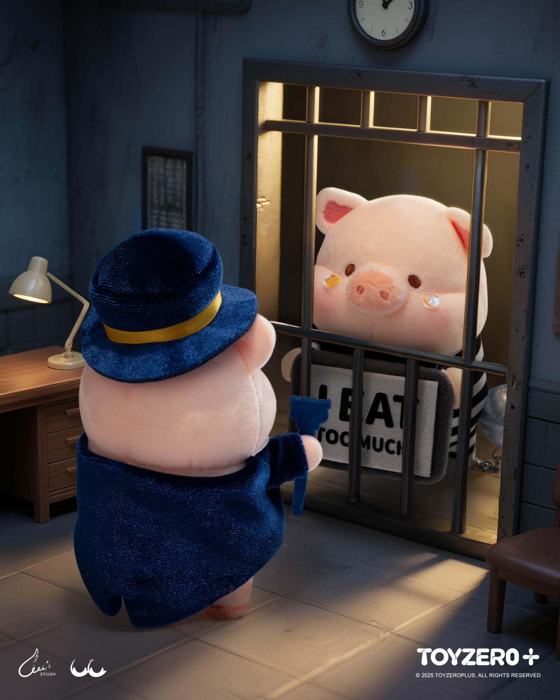 LuLu the Piggy LuLuLand - Too Cute to Jail Prisoner Lu Plush