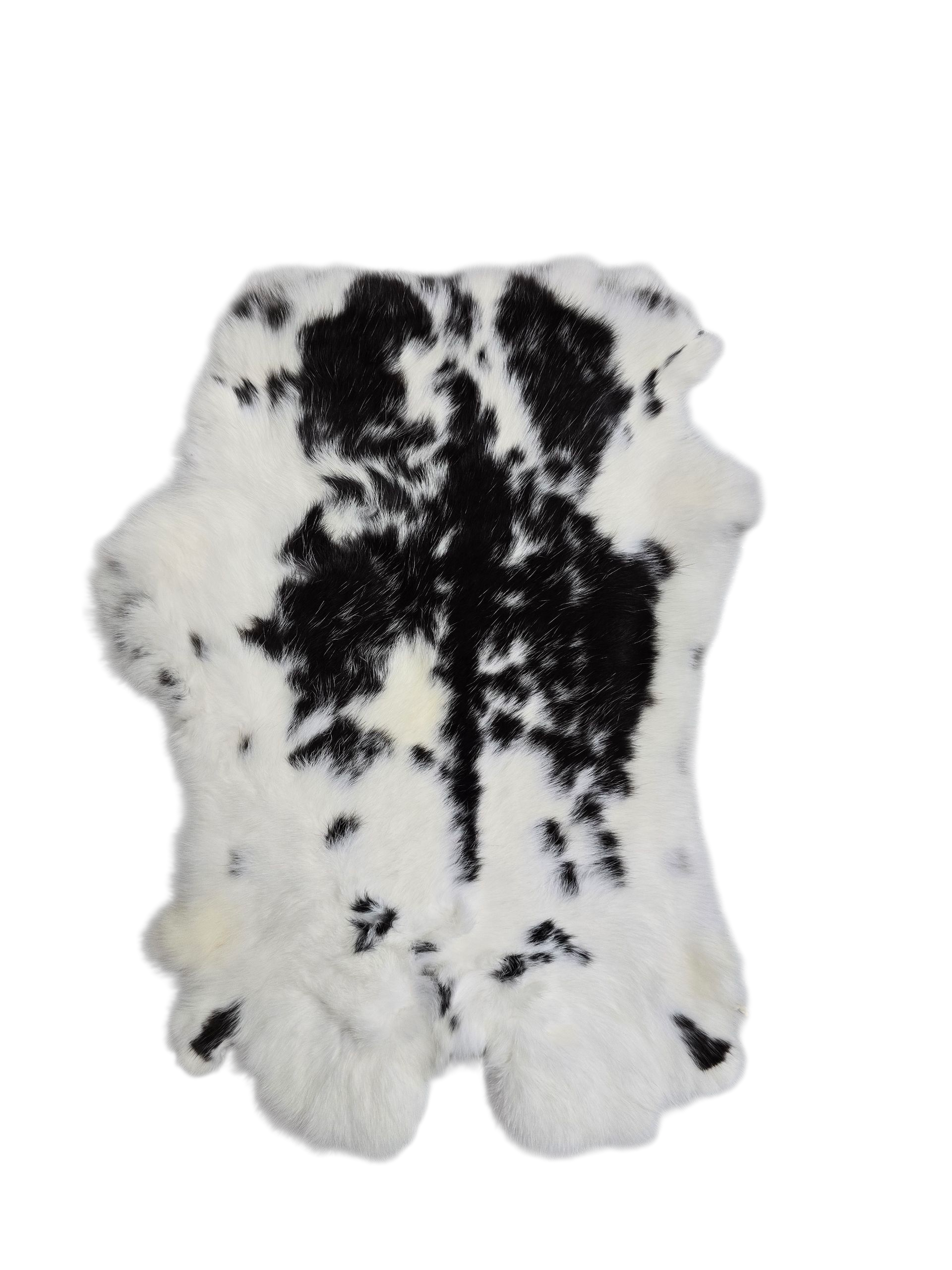 Rabbit Skin in Black Speckle