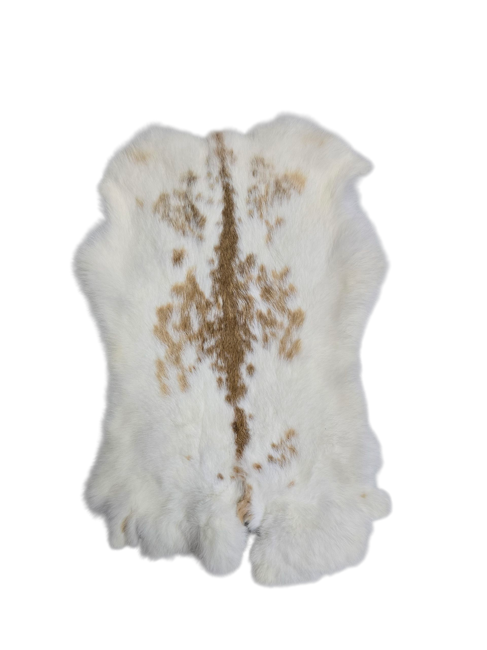 Rabbit Skin in Brown Speckle
