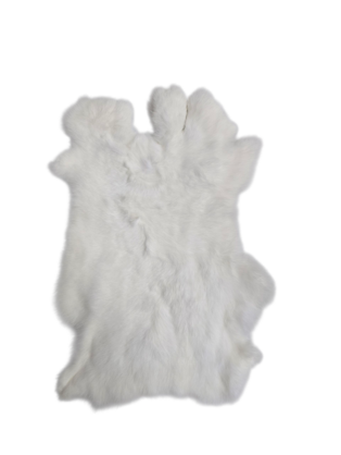 Rabbit Skin in White