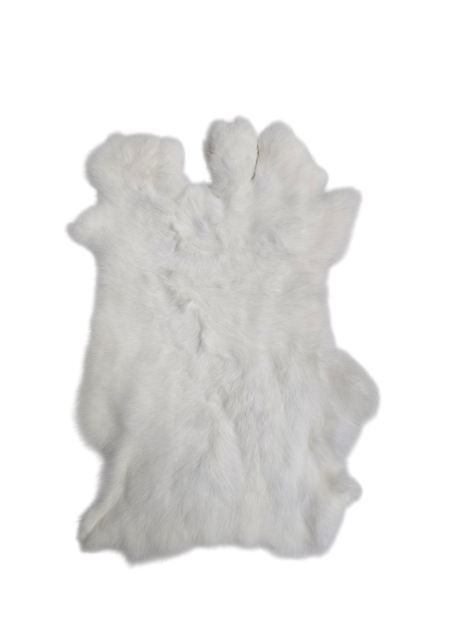 Rabbit Skin in White