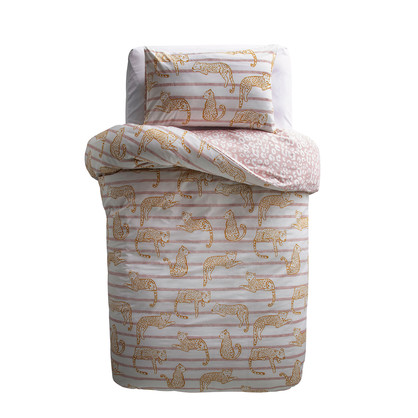 Lazy Leopard Kids Quilt Cover Set