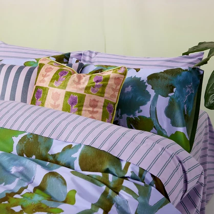 Pin Stripe Lilac Sheet Set