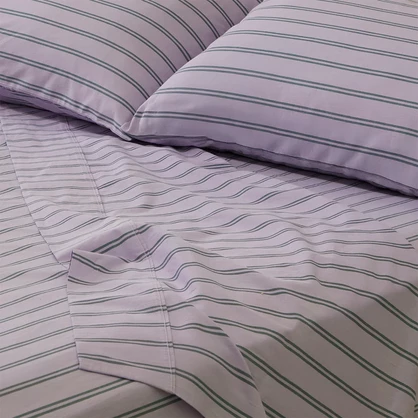 Pin Stripe Lilac Sheet Set