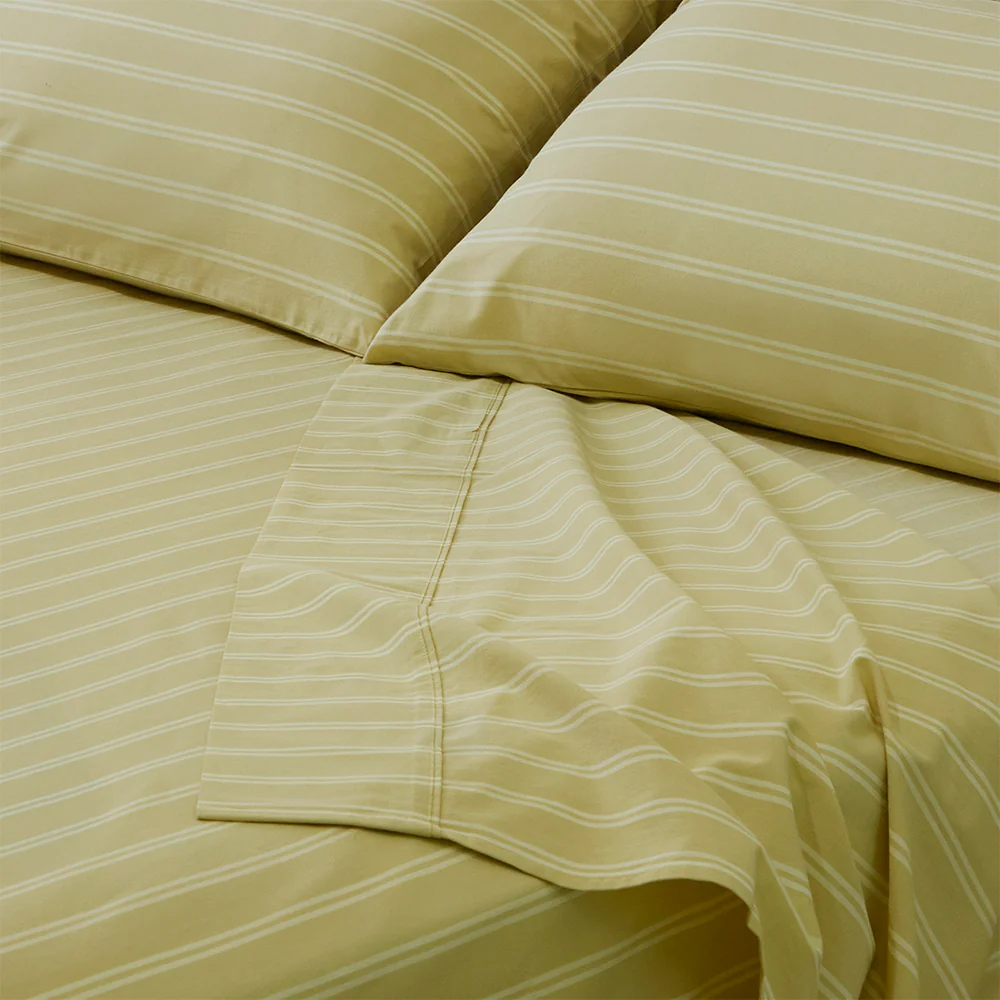 Pin Stripe Lime Sheet Set