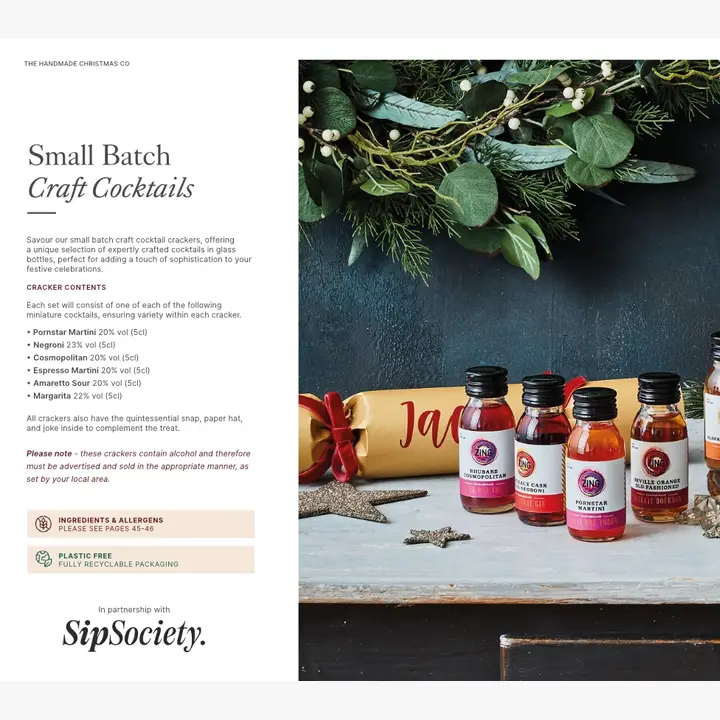 Highland Tartan - Handmade Luxury Christmas Crackers (bon bons) Set of 6 Crackers