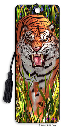 Tiger Trouble 3D Bookmark