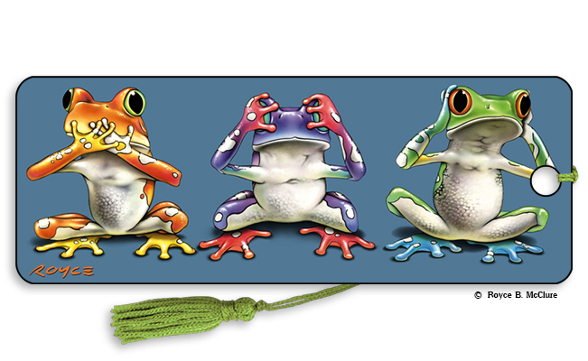 No Evil Frogs 3D Bookmar
