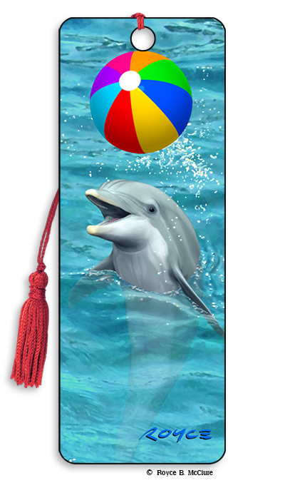 Beach Ball 3D Bookmark