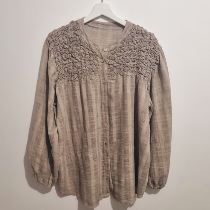 HA-CL-10588 EVELYN - COTTON SHIRT. FREE SIZE 8-16. MADE IN ITALY.